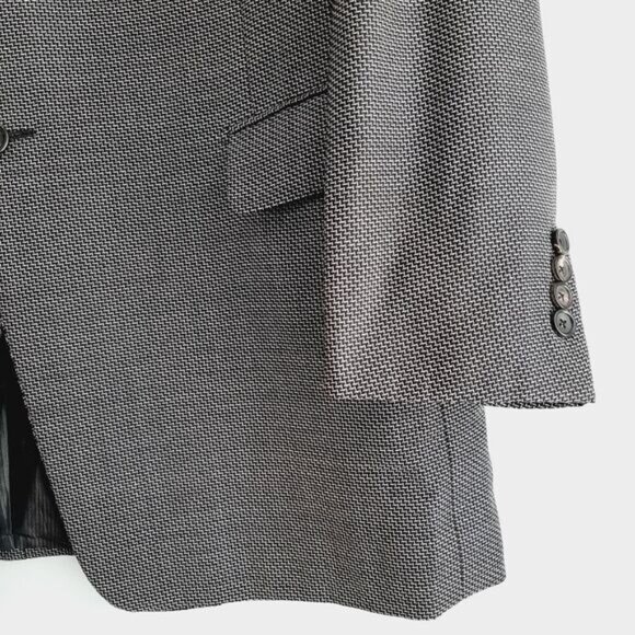 PAL ZILERI Italy Suit Jacket 100% Wool Grey Men's Sz 42 R - Picture 4 of 16